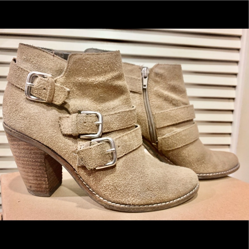 DV suede ankle booties